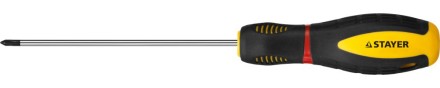 Отвертка STAYER &quot;PROFI&quot; &quot;PROTech&quot;, двухкомп рукоятка, намагниченная, Cr-Mo, PH0x100мм 25132-0-10_z02 купить в Нефтеюганске