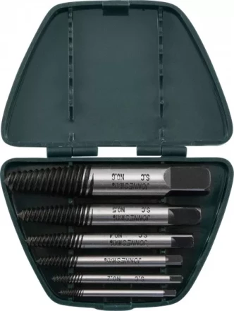 Комплект экстракторов съемник шпилек 1/8&quot;- 3/4&quot; 6 предметов  AG 010048  Jonnesway 47023 купить в Нефтеюганске