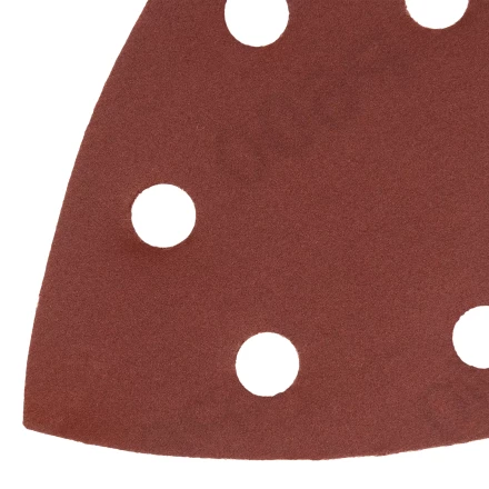 Треугольник абразивный на ворc. подложке под &quot;липучку&quot;, перф., P 600, 150х150х100 мм, 5 шт. Denzel 738697 купить в Нефтеюганске