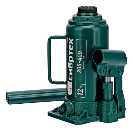 Домкрат гидравлический бутылочный Сибртех 50807, 12 т, 205-400 мм купить в Нефтеюганске