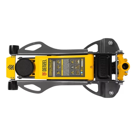 Домкрат гидравлический подкатной Denzel 51250, 3 т, 75-500 мм, быстрый подъем, низкий подхват, проф. купить в Нефтеюганске