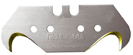 Лезвие KRAFTOOL&quot;PRO&quot; &quot;SOLINGEN&quot;сменное,для универс ножей,нитрид титана,многоур закалка,крюк типS24,18,7х50х0,50мм,5шт 09643-TIN-S5_z01 купить в Нефтеюганске