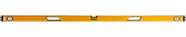 Уровень JCB коробчатый, 2 фрезерованные базовые поверхности, 3 ампулы, крашенный, с ручками, 0,5мм/м, 180см JBL006 купить в Нефтеюганске
