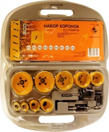 Набор коронок Bi-Metal 13 предметов Энкор 24570 купить в Нефтеюганске