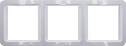 Панель СВЕТОЗАР &quot;ГАММА&quot; накладная, вертикальная, цвет светло-серый металлик, 2 гнезда SV-54147-SM купить в Нефтеюганске