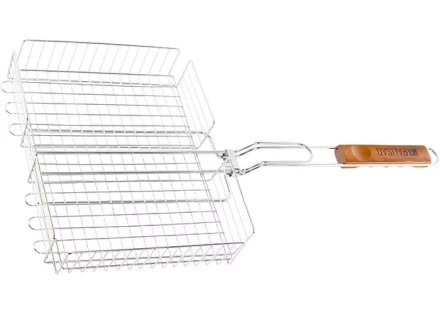 Решетка гриль 250х310х65 мм объемная хромированная PALISAD Camping 69554 купить в Нефтеюганске