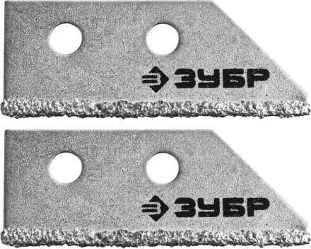 Лезвия ЗУБР &quot;ЭКСПЕРТ&quot; сменные с карбидным напылением для скребка 33417, 2шт 33417-S2 купить в Нефтеюганске