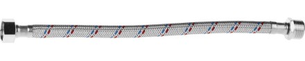 Подводка гибкая STAYER для воды, оплетка из нержавеющей стали, г/ш 1/2&quot; - 0,3м 51015-G/S-030 купить в Нефтеюганске