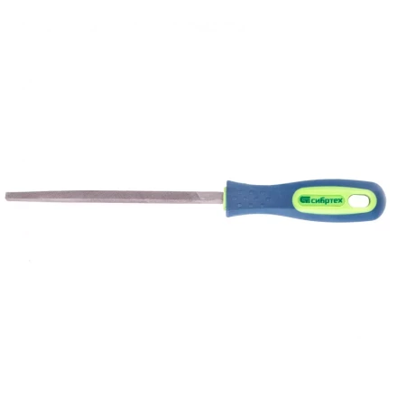 Напильник 150 мм трехгранный двухкомпонентная рукоятка №2 Сибртех 16024 купить в Нефтеюганске