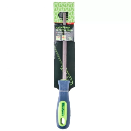 Напильник 150 мм трехгранный двухкомпонентная рукоятка №2 Сибртех 16024 купить в Нефтеюганске