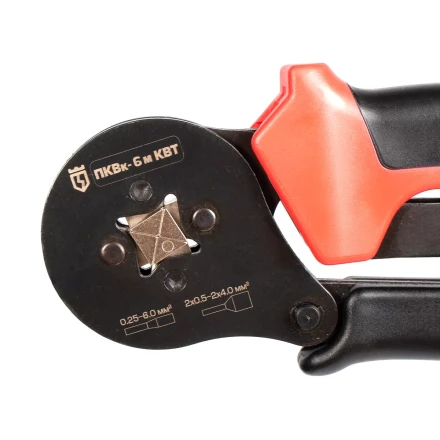 Пресс-клещи КВТ ПКВк-6м для опрессовки втулочных наконечников до 6.0 мм (85224) купить в Нефтеюганске