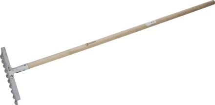 Грабли ЗУБР из нержавеющей стали, 10 витых зубцов, деревянный черенок 4-39481-10 купить в Нефтеюганске