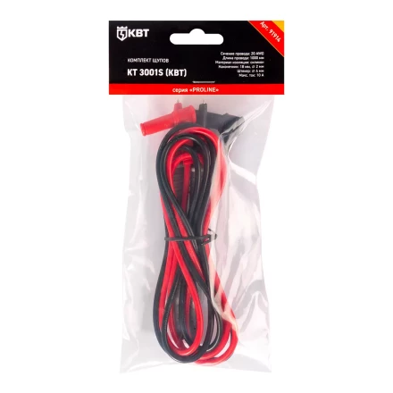 Комплект измерительных щупов КВТ КТ 3001М4 1000 мм, 20 AWG, 2 мм с резьбой М4 (91915) купить в Нефтеюганске