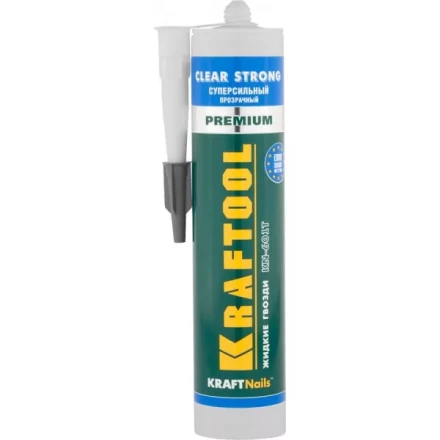 Клей монтажный KRAFTOOL KraftNails Premium KN-601T, суперсильный, прозрачный, 310мл 41342 купить в Нефтеюганске