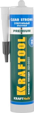 Клей монтажный KRAFTOOL KraftNails Premium KN-601T, суперсильный, прозрачный, 310мл 41342 купить в Нефтеюганске