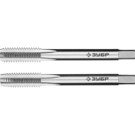 Метчики ЗУБР &quot;ЭКСПЕРТ&quot; машинно-ручные, комплектные для нарезания метрической резьбы в сквозных отверстиях, М8х1,25, 2шт 4-28007-08-1.25-H2 купить в Нефтеюганске