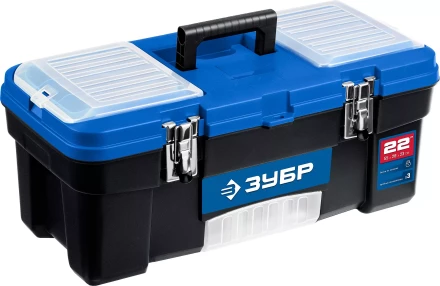ЗУБР ДЕСНА-22, 557 x 284 x 236 мм, (22), Пластиковый ящик для инструментов (38181-22) купить в Нефтеюганске