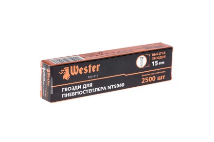 Гвозди для степлера WESTER 826-013 1 х 1.25 х 15 мм 2500 шт. купить в Нефтеюганске