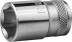 Торцовая головка KRAFTOOL &quot;INDUSTRIE QUALITAT&quot;, Cr-V, FLANK, хромосатинированная, 1/2&quot;, 17 мм 27805-17_z01 купить в Нефтеюганске
