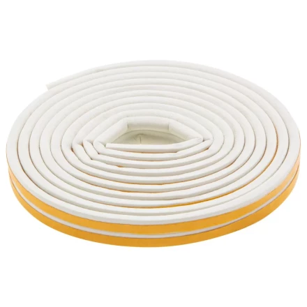 Уплотнитель резиновый, 6 м, профиль &quot;P&quot;, белый Сибртех 88913 купить в Нефтеюганске