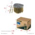 ЗУБР CNW 100 х 3.1 мм, барабанные гвозди рифленые, 2400 шт (305382-100) купить в Нефтеюганске