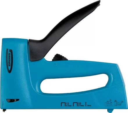 Степлер мебельный пластиковый корпус,регулировка удара тип скобы 13 53 300 6-16мм GROSS 41003 купить в Нефтеюганске