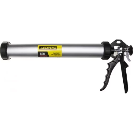 Пистолет для герметика STAYER &quot;PROFESSIONAL&quot; 0673-60, закрытый, алюминиевый корпус, 600мл 0673-60 купить в Нефтеюганске