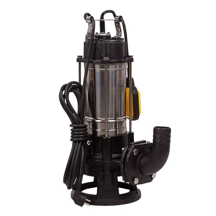 Фекальный насос Denzel FP1800-KS, 1800 Вт, напор 17 м, 26000 л/ч, нож-измельчитель купить в Нефтеюганске