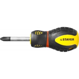 Отвертка STAYER &quot;PROFESSIONAL&quot; &quot;PROTech&quot;, двухкомп рукоятка, намагниченная, Cr-Mo, PH2x38мм 25132-2-38_z02