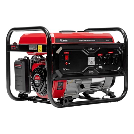 Генератор бензиновый MTX RS-4000 946115, 3,3 кВт, 230В, ручной стартер купить в Нефтеюганске