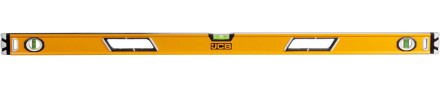 Уровень JCB коробчатый, магнитный, 2 фрезерованные базовые поверхности, 3 ампулы, крашенный, с ручками, 0,5мм/м, 120см JBL005 купить в Нефтеюганске