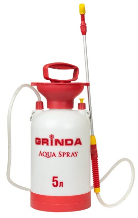 Опрыскиватель садовый GRINDA &quot;Aqua Spray&quot;, широкая горловина, устойчивое дно, алюминиевый удлинитель, 5л 8-425115_z01 купить в Нефтеюганске