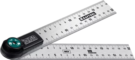 Транспортир-угломер ЗУБР из нержавеющей стали, многофункциональный, нониусный 34682 купить в Нефтеюганске