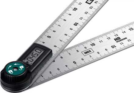 Транспортир-угломер ЗУБР из нержавеющей стали, многофункциональный, нониусный 34682 купить в Нефтеюганске