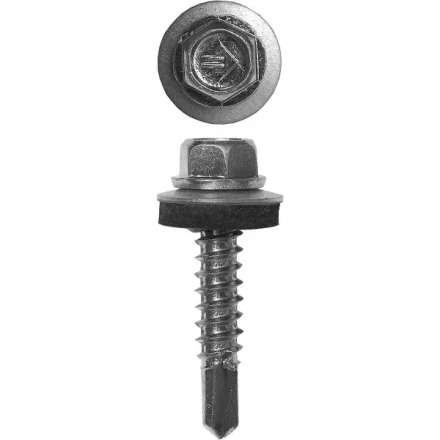 Саморезы ЗУБР &quot;ПРОФЕССИОНАЛ&quot; оцинков., для крепл. кров. матер. к металл. констр., 5.5х32мм, 1600шт 4-300310-55-032 купить в Нефтеюганске