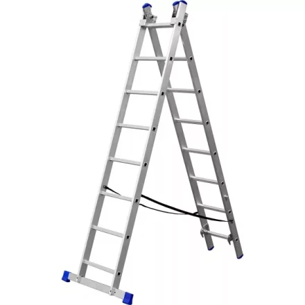 Лестница ЗУБР универсальная, двухсекционная со стабилизатором, 8 ступеней 38821-08 купить в Нефтеюганске