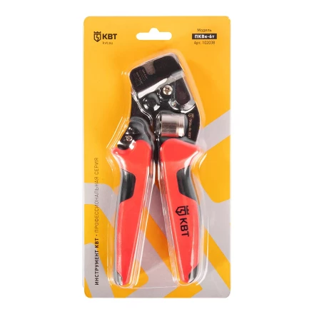 Пресс-клещи КВТ ПКВк-6т для опрессовки втулочных наконечников до 6 мм (102038) купить в Нефтеюганске