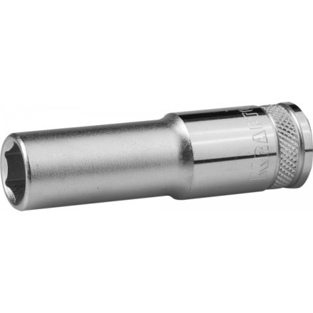 Торцовая головка KRAFTOOL &quot;INDUSTRIE QUALITAT&quot;, удлиненная, Cr-V, FLANK, хромосатинированная, 1/2&quot;, 14 мм 27807-14_z01 купить в Нефтеюганске
