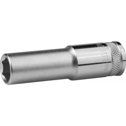 Торцовая головка KRAFTOOL &quot;INDUSTRIE QUALITAT&quot;, удлиненная, Cr-V, FLANK, хромосатинированная, 1/2&quot;, 14 мм 27807-14_z01 купить в Нефтеюганске