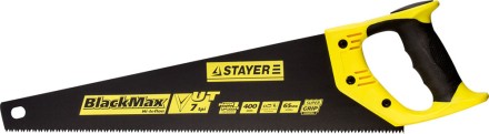 Ножовка универсальная (пила) STAYER BlackMAX 400 мм, 7TPI, тефлон покрытие, рез вдоль и поперек волокон, для средних заготовок, фанеры, ДСП, МДФ 2-15081-40 купить в Нефтеюганске