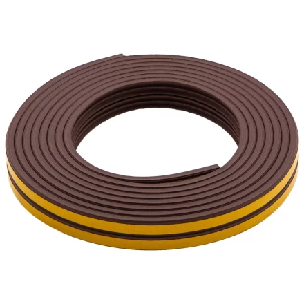 Уплотнитель резиновый, 6 м, профиль &quot;E&quot;, коричневый Сибртех 88914 купить в Нефтеюганске