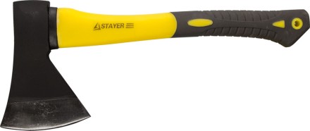 Топор STAYER кованый с двухкомпонентной стеклопластиковой рукояткой, 1,0кг 2062-10 купить в Нефтеюганске