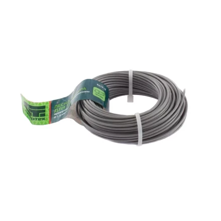 Леска для триммера круглая, армированная алюминием, 1.6 мм х 15 м, Россия Сибртех 961915 купить в Нефтеюганске