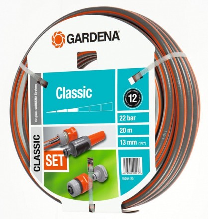 Шланг Classic 13 мм (1/2&quot;), 20 м: комплект GARDENA купить в Нефтеюганске