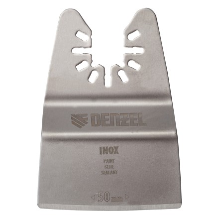 Насадка для МФИ шабер полукруг, Inox, для снятия краски и др., ширина 50 мм, длина общая 74 мм, ступенчатый Denzel 782317 купить в Нефтеюганске