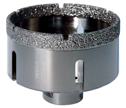 Коронка алмазная по керамограниту D 83 мм для УШМ сух. рез Энкор 48318 купить в Нефтеюганске