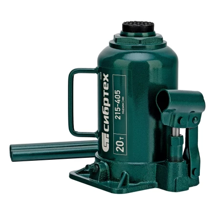 Домкрат гидравлический бутылочный Сибртех 50809, 20 т, 215-405 мм купить в Нефтеюганске