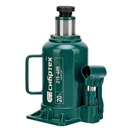 Домкрат гидравлический бутылочный Сибртех 50809, 20 т, 215-405 мм купить в Нефтеюганске