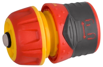 Соединитель GRINDA &quot;Premium&quot; с автостопом и запирающим механизмом, пластмассовый с TPR, 1/2&quot; 8-426431 купить в Нефтеюганске