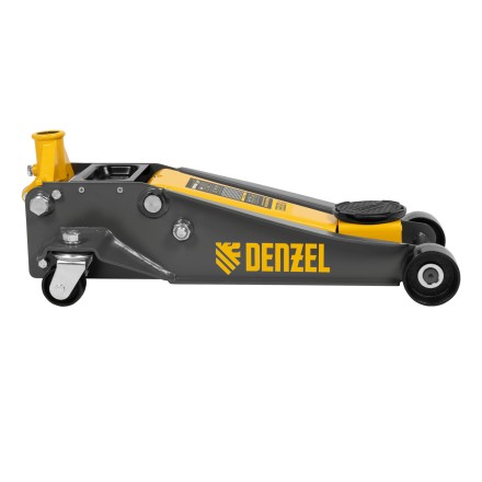Домкрат гидравлический подкатной Denzel 51260, 3 т, 125-470 мм, быстрый подъем, проф. купить в Нефтеюганске